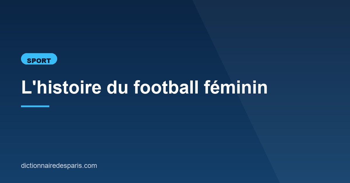 Illustration de l'article consacré à l'histoire du football féminin
